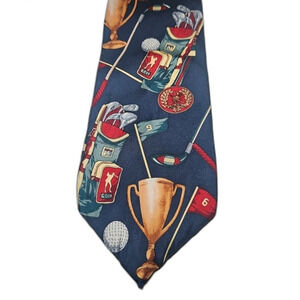 Men's Spencer & Lowe Golf Themed Neck Tie